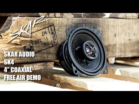 Skar Audio SK4 4" 40 Watts RMS Coaxial Speaker System Demo!!!