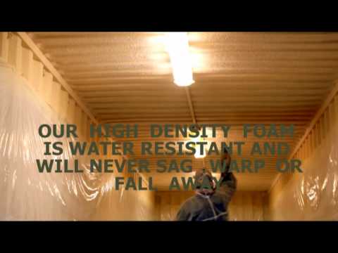 Fusion Insulation Spray Foam Closed Cell Foam on Steel Shipping Container