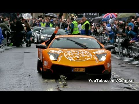 The start of the 2011 Gumball 3000 Rally Covent Garden London