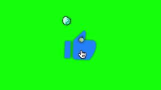 Minecraft Like Button Animation - Green Screen. GREEN SCREEN AND GIF.