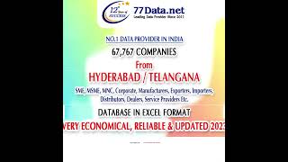 Get The List Of Companies From Hyderabad Telangana.
