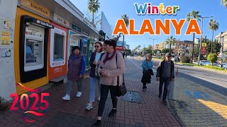 Alanya Güller Pınarı Beach Walk January 27, 2025 4K Hd60 Fps