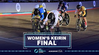 Lea Friedrich claims her title at the women's Keirin Final! | UCI Track Champions League - Round 3