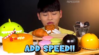 Bonggil Asmr Mango Chocolate Mousse N Rainbow Macaron Choco Bread Add Speed.