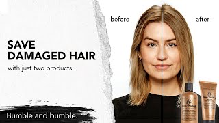 Repair damaged hair with Bb.Bond Building Repair Shampoo and Repair Conditioner | Bumble and bumble
