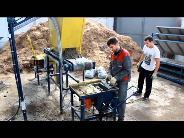 Блоки с опилок своими руками 6