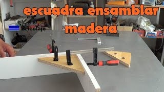 Cómo hacer una sencilla escuadra para ensamblar madera