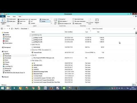 การจัดเรียงไฟล์ตามประเภทของไฟล์ Type เพื่อช่วยให้ค้นหาไฟล์ได้ง่ายขึ้นใน Windows 7 8