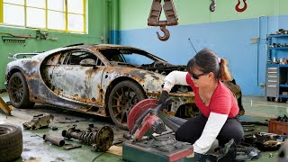 Genius Girl Fully Restores And Repairs A Burned Lamborghini Supercar