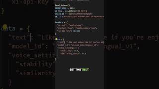 Write A Python Api Request For Ai Voice In Elevenlabs