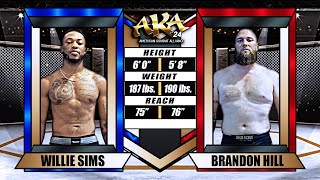 AKA 24 Fight 9 Willie Sims vs Brandon Hill