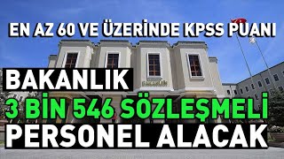 İçişleri Bakanlığı 3 bin 546 sözleşmeli personel alacak