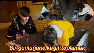 1 GÜN BOYUNCA KAĞIT TOPLAYICISI OLDUM (ÇÖP KOVASINA GİRDİM