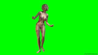 Hot Sexy Girl Dances In Bikini - Green Screen 4 - Free Use