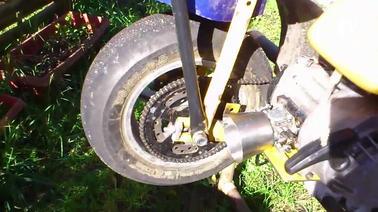 thermique avec moteur poket bike préparé par mes soins
