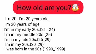 How Old Are You??