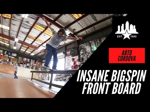 INSANE BIG SPIN FRONT BOARD ACROSS THE WHOLE BAR ARTO CORDOVA