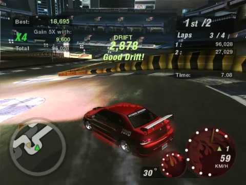 Need for Speed Underground 2 Mitsubishi Lancer Evolution VIII Drift