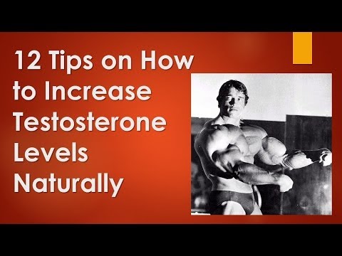 How naturally increase testosterone