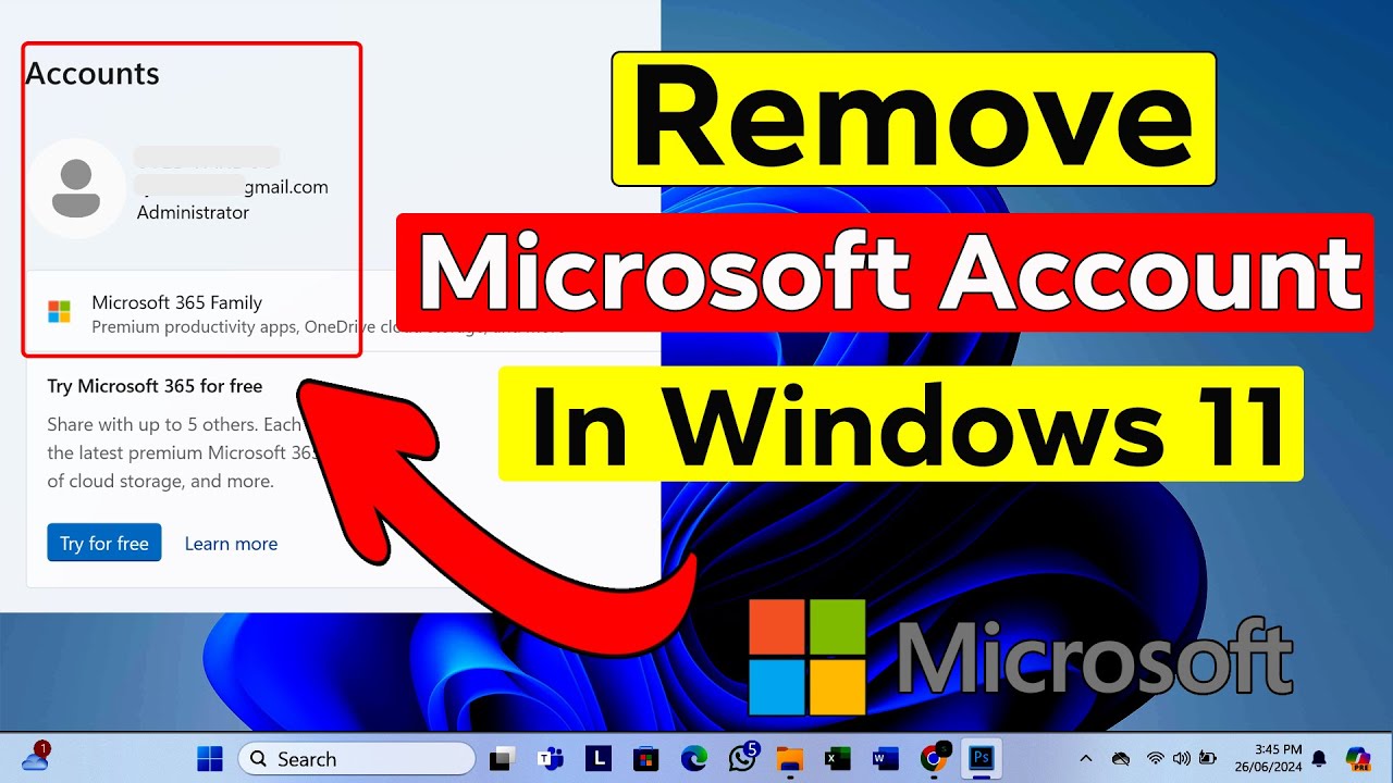 How to Remove Microsoft Account from Windows 11 (2025) How to Remove Microsoft Account from Windows 11 (2025)