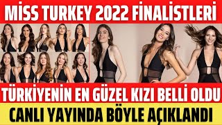 Miss Turkey 2022 Finalistleri Seçildi