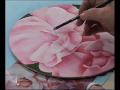 Como pintar una rosa - Pintar un plato de porcelana Maria Antonieta