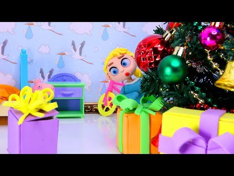 Christmas gifts 💕 Baby Superheroes Play Doh Stop motion videos
