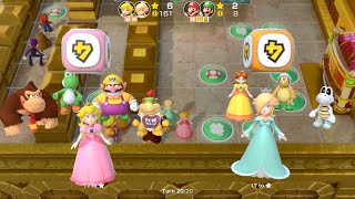 Super Mario Party - Peach & Rosalina vs Mario & Luigi - Tantalizing Tower Toys
