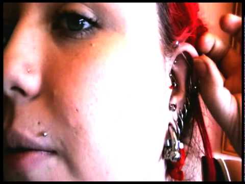 my 28 ear piercings - FallenAngeL