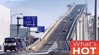 Japan's crazy 'rollercoaster bridge' Eshima Ohashi ?????, ????