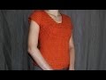 How to crochet short-sleeve women's sweater - video tutorial with detailed instructions