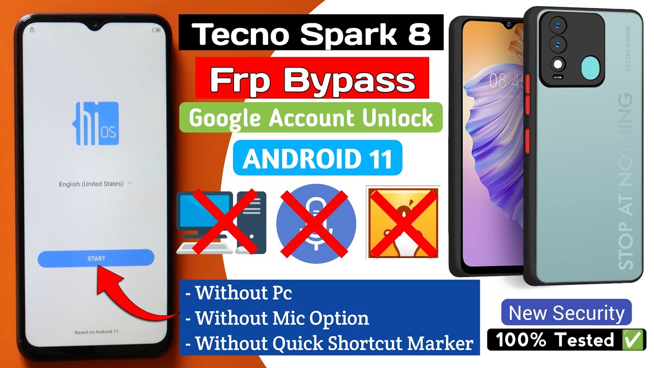 Tecno Spark 8 FRP Bypass Without PC | Android 11 New Tecno Spark 8 FRP Bypass Without PC | Android 11 New