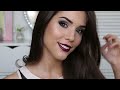 Vampy Makeup Tutorial | Winged Eye Liner, Brown Eyes & Vampy Lips