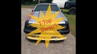 '85 T-Top swap Capri front fender mock-up.