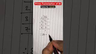 Prime Factorization Of 84