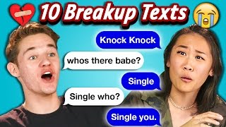 TEENS READ 10 BREAKUP TEXTS (React) TEENS READ 10 BREAKUP TEXTS (React)