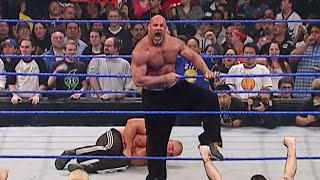 Goldberg is arrested after attacking Brock Lesnar: WWE No Way Out 2004