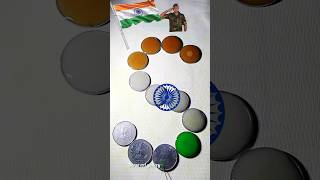 Water Drops Art &Coin India Flag Art