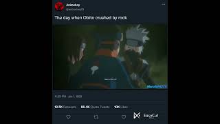 The Day When Obito Uchiha Crushed By The Rock