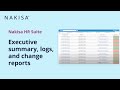 18. Executive summary, logs, and reports – Nakisa HR Suite software for org chart and org design