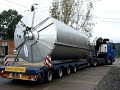 Stainless-steel storage tank on a semi from STAES.COM