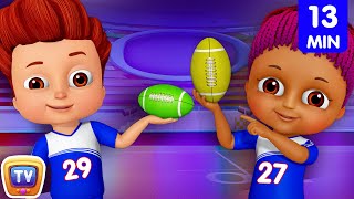 Learn Colors with Rugby - Kids Play with Colorful Playing Balls | ChuChu TV Funzone Games