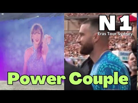 Travis Kelce’s ADORABLE reaction to Taylor Swift STORMING the stage on Night 1  #erastoursydney