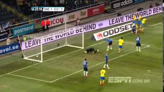 Швеция - Эстония 2:0 видео
