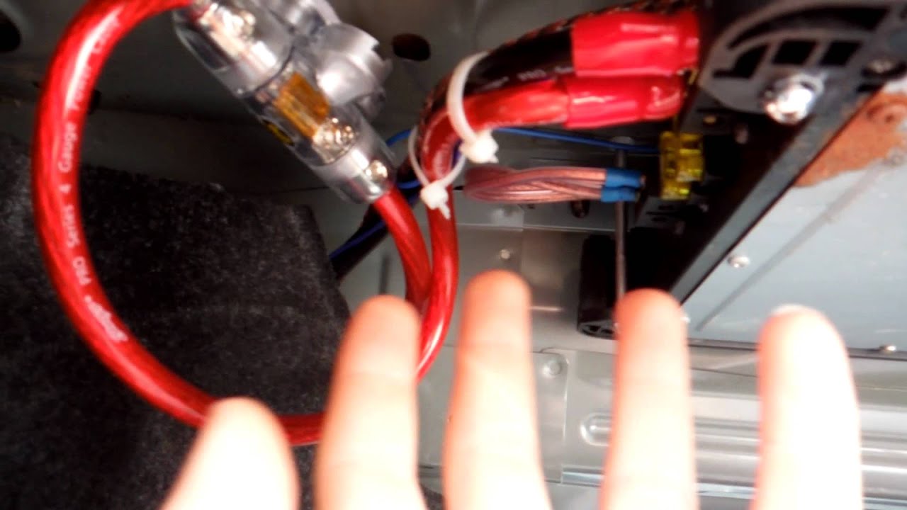 How To Wire A Sub Woofer Amplifier    Hide The Wires Mazda