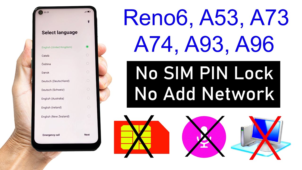 Oppo Reno6/A53/A73/A74/A93/A96 FRP Bypass (without Oppo Reno6/A53/A73/A74/A93/A96 FRP Bypass (without