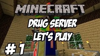 Minecraft Drug Server:  Let's Build Our Druggy Base!