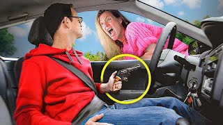 Karen Attempts To Steal My Car.. (Big Mistake)