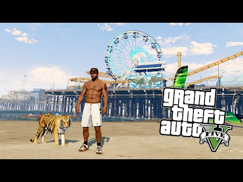 ГУЛЯЮ С ТИГРОМ ПО ПЛЯЖУ! - GTA 5 РЕАЛЬНАЯ ЖИЗНЬ ГУЛЯЮ С ТИГРОМ ПО ПЛЯЖУ! - GTA 5 РЕАЛЬНАЯ ЖИЗНЬ