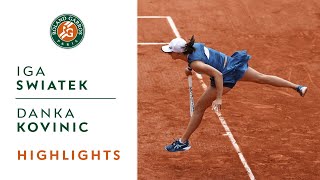 Iga Swiatek vs Danka Kovinic - Round 3 Highlights I Roland-Garros 2022